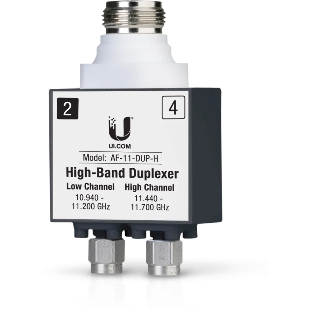 UBIQUITI 10,9-11,2/11,4-11,7GHz 2-SMA-M 1-N-H Multiplexor para AF-11