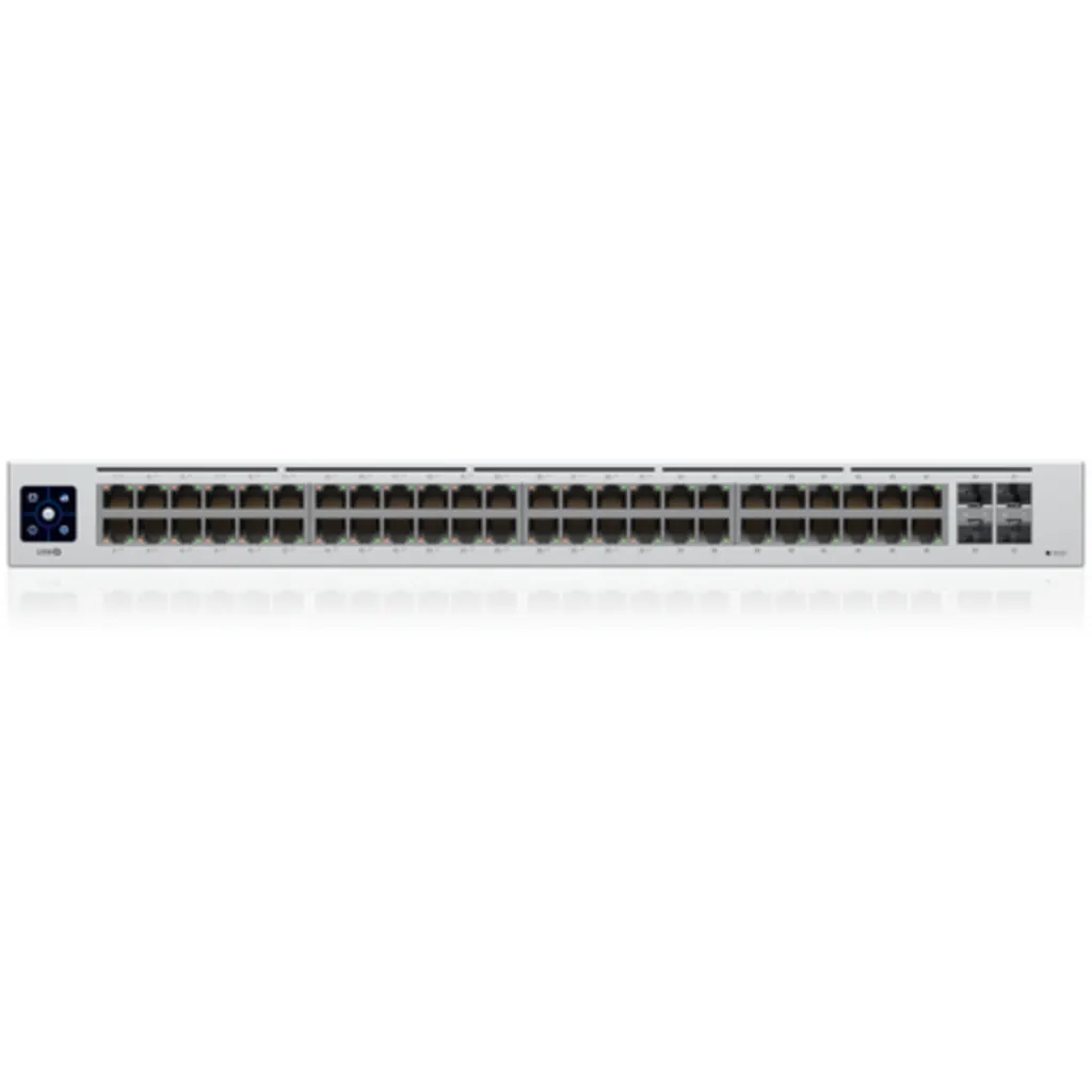 Imagen 1 de Switch Ubiquiti 48Ptos 32*GE Poe+ 195W 16*GE No PoE 4*SFP Sobremesa Mont En Rack