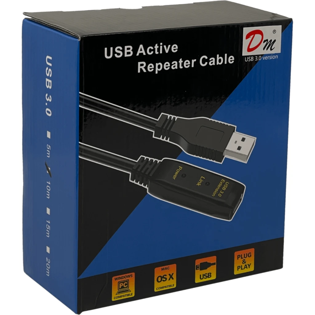 Imagen 2 de Cable USB3.0 10mt A-M A-H AM-AH Extension Activa Repetidora