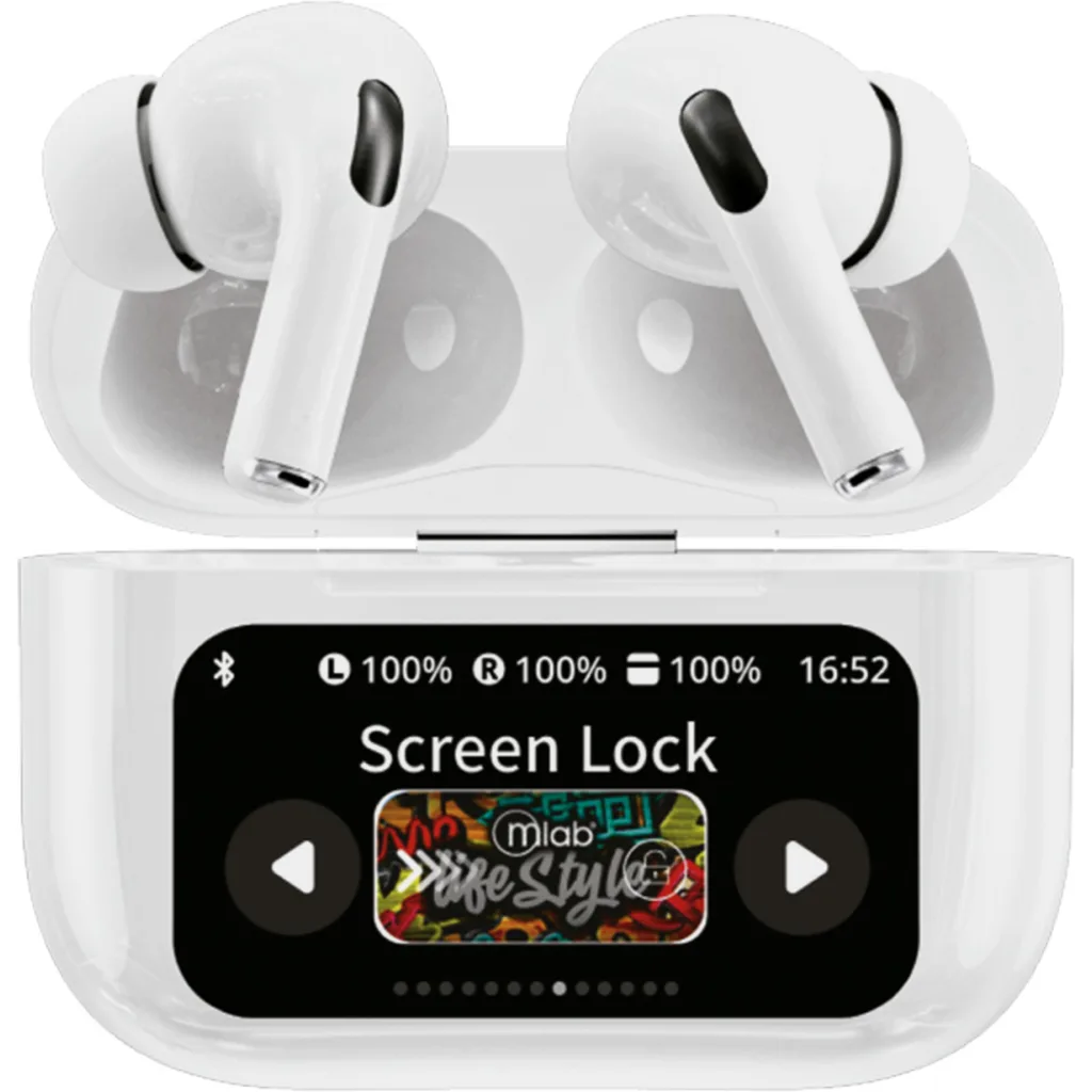 MLAB AUDIFONO TWS ANC + ENC AIR-SMART TOUCH SCREEN PRO 5.0