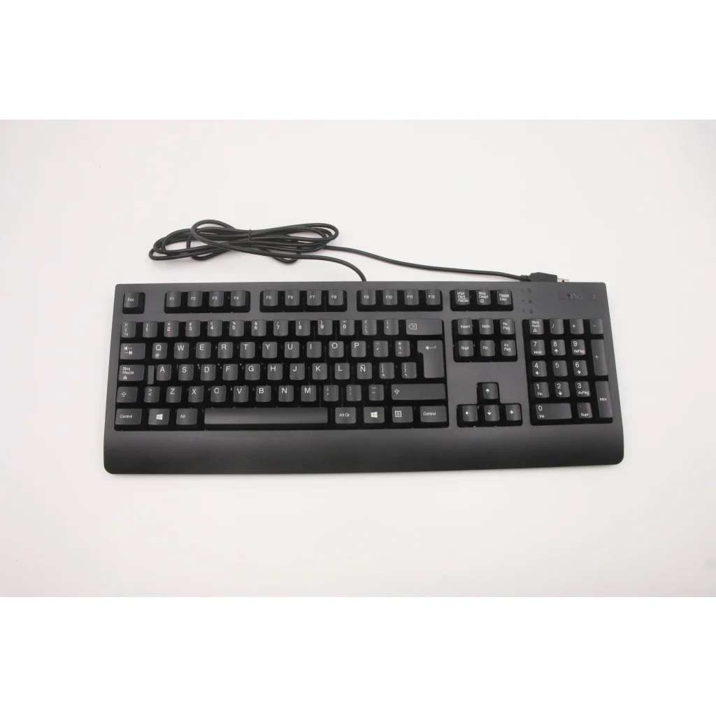 Teclado Lenovo Conectividad Alámbrica USB Color Negro