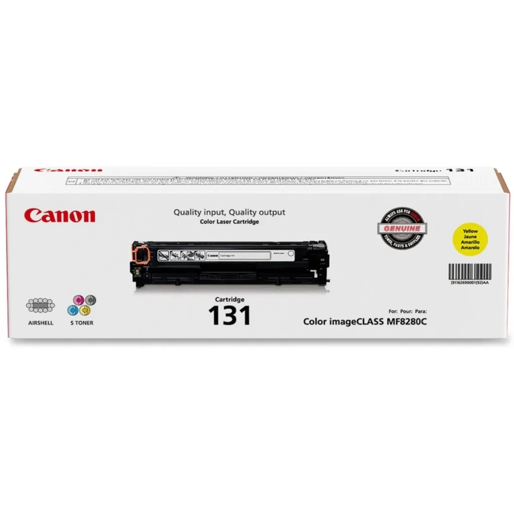 Imagen 4 de Toner Canon 131 Amarillo, compatible imageCLASS MF8280Cw, 1.500 Páginas