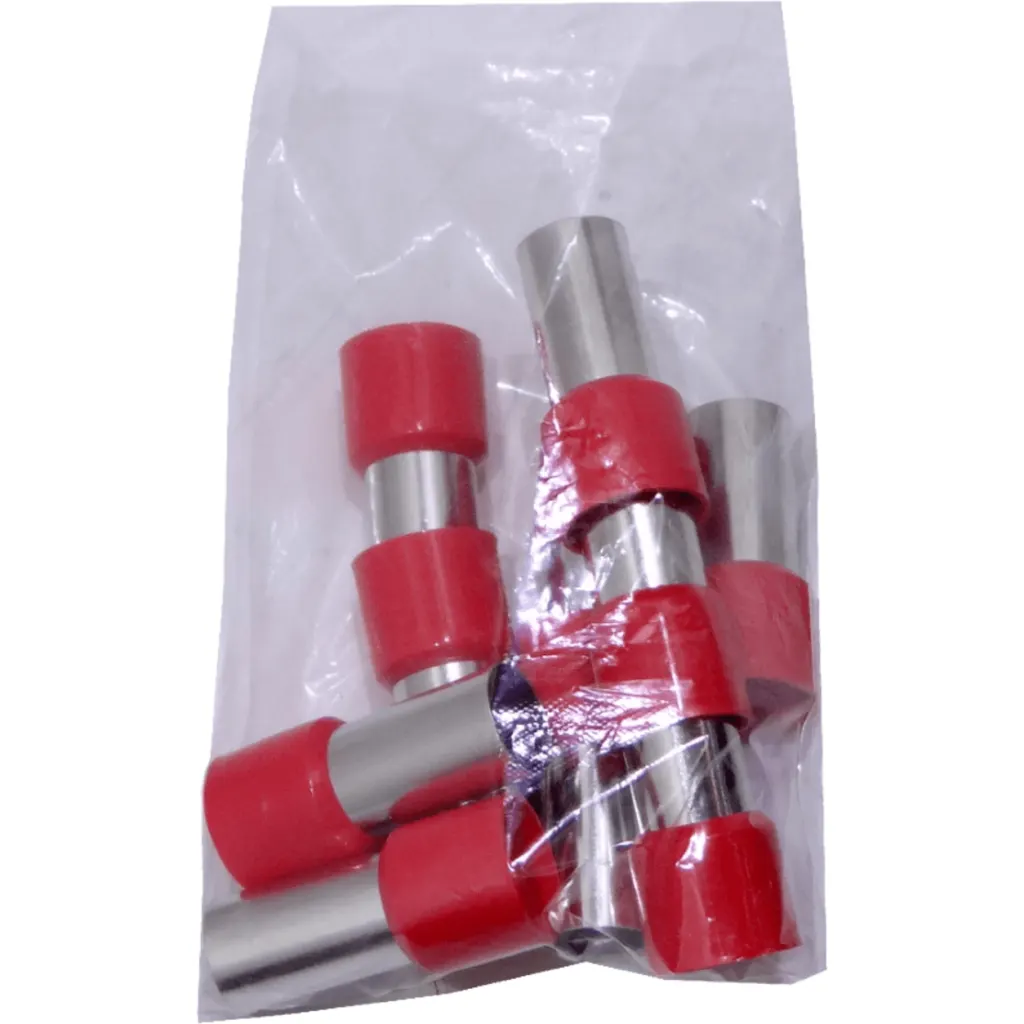 Rojo 95,0mm2 25/43,0mm 10-unid AWG3/0 Ferrules Terminal Aislado Crimp