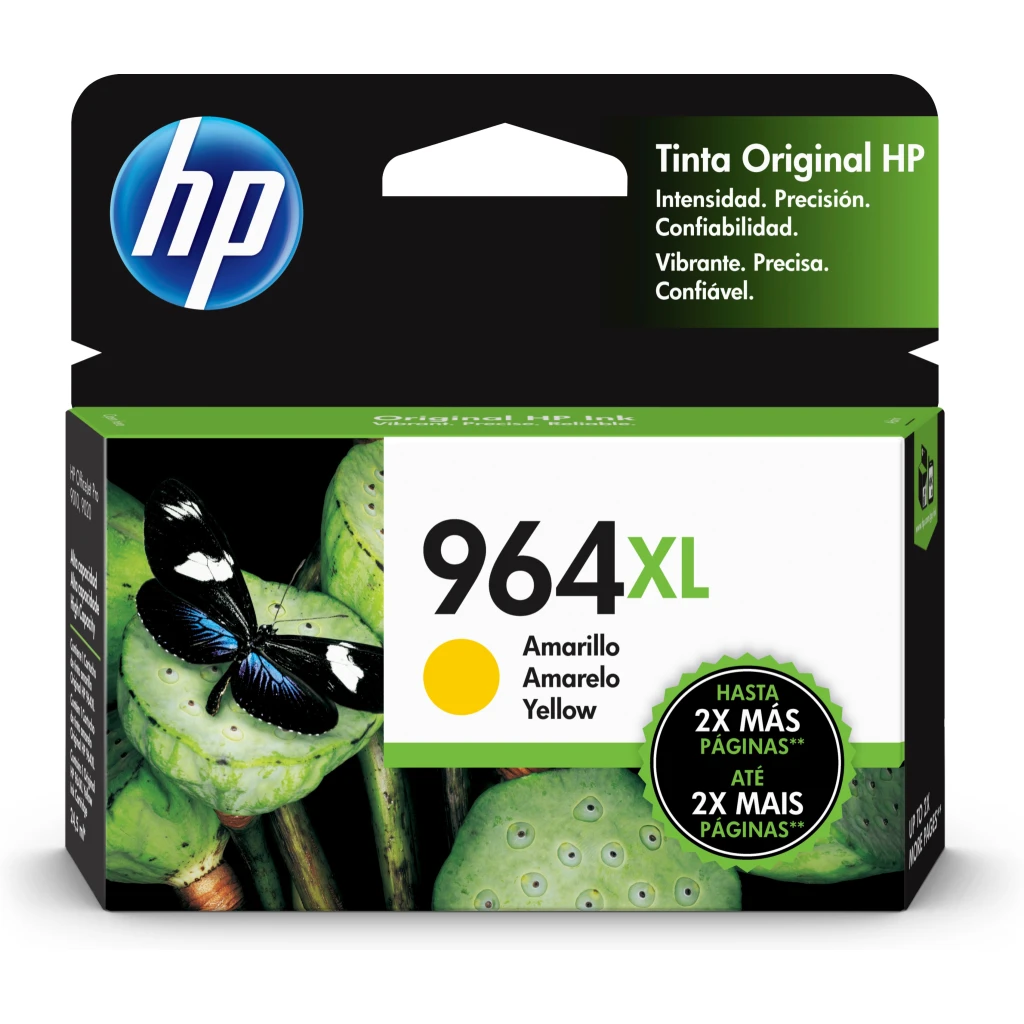 Cartridge HP 964XL Yellow  Impresora Tinta Officejet Pro9010/9020, 1600 Pág 22ml