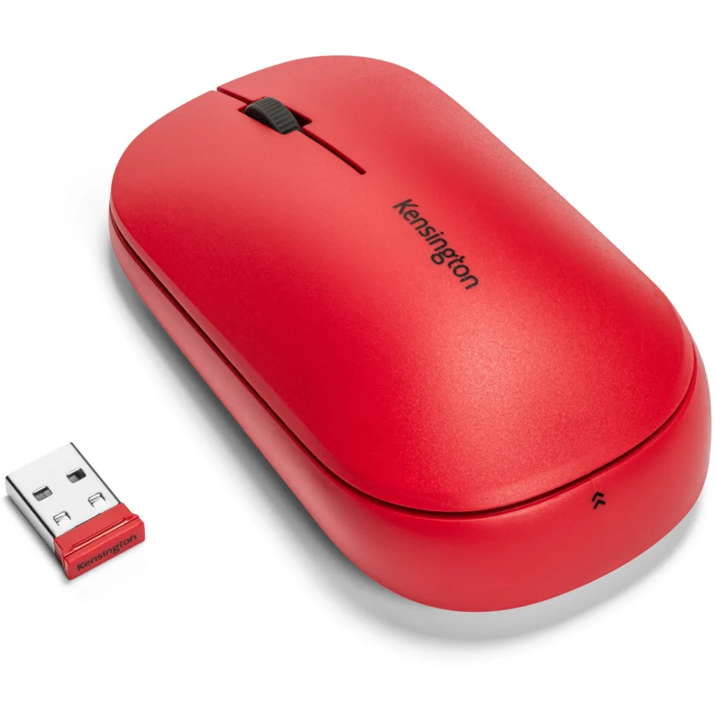 Mouse Inalámbrico Kensington SureTrack, Óptico 2400dpi 3 btns 2.4GHz Bt5.0 Rojo