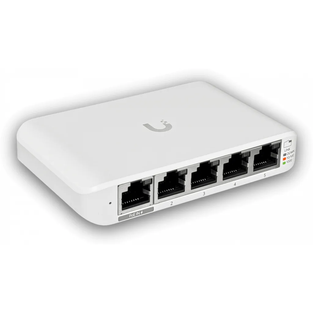 Imagen 3 de Switch Ubiquiti UniFi USW Flex Mini 4xGE s/inyector PoE 1xGE PoE+ In