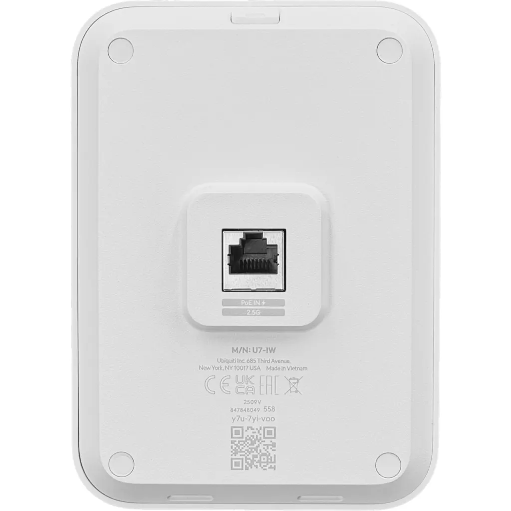 Imagen 4 de Access Point Ubiquiti U7-IW, UniFi U7 Pro Wall (WiFi 7, 2.5GbE, 9.3 Gbps, PoE+)
