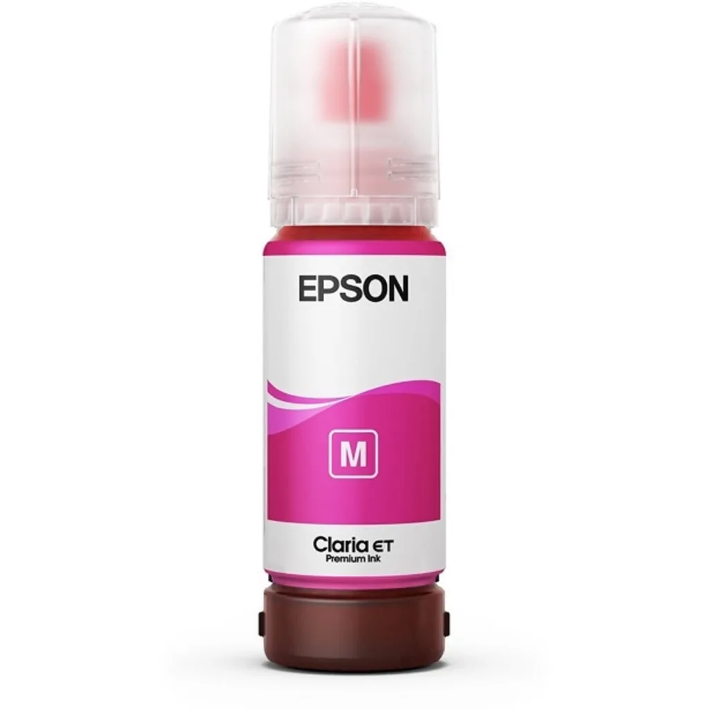 Botella de Tinta Epson T555 Magenta para EcoTank L8180 L8160, 6.200 Páginas 70ml