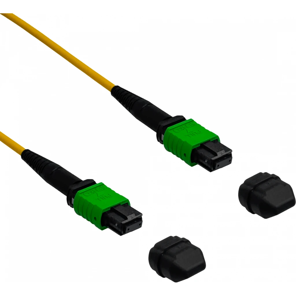 Imagen 2 de UI 5mt MPO-MPO 12-Fibras Type-B MonoModo SM Jumper Cable Fibra LSZH