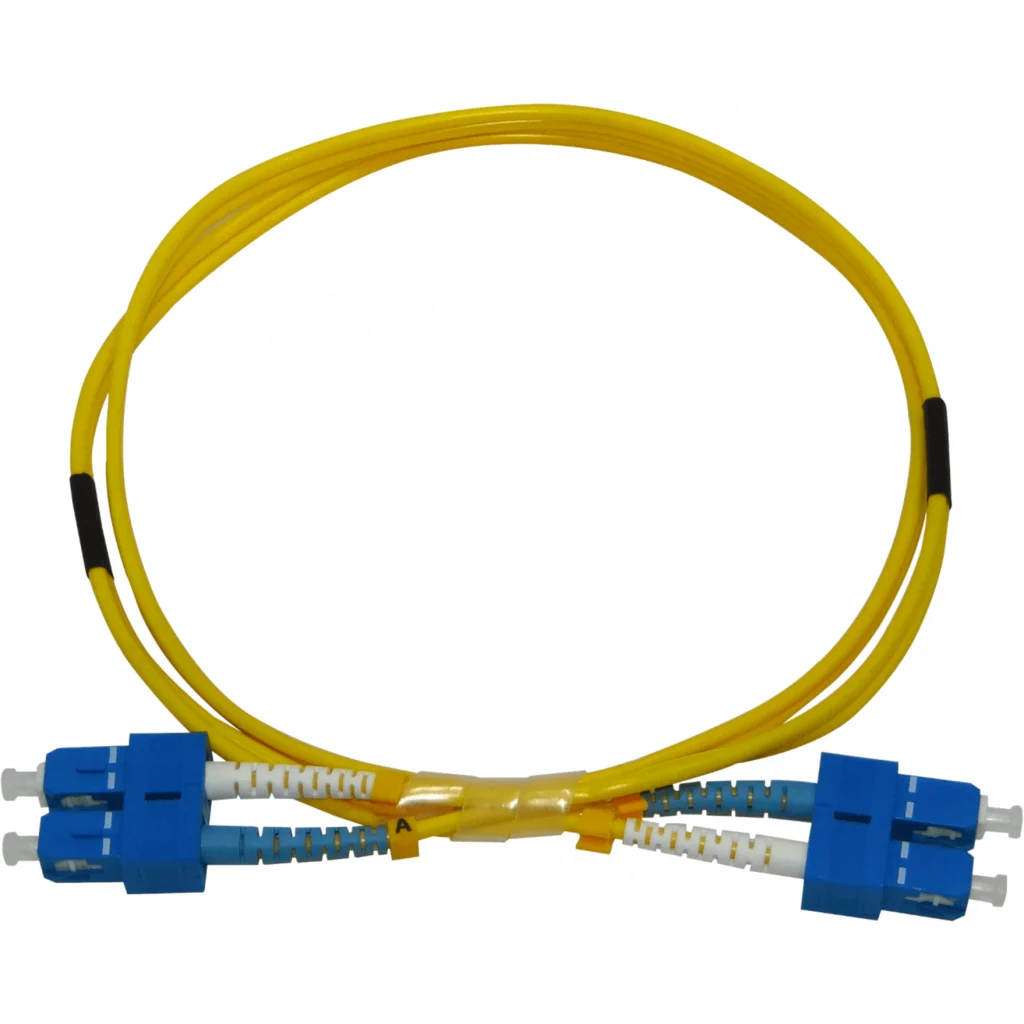 Imagen 1 de 1mt SC-SC/UPC MonoModo SM Duplex Jumper Cable Fibra 9/125um 3mm