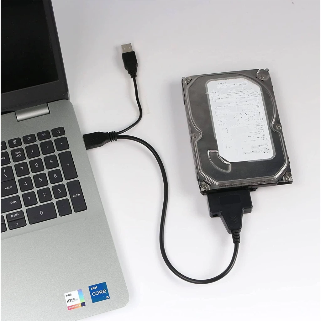 Adaptador SATA USB 3.0 Disco Duro Externo 2,5/3,5 inc-Fuente-12V-2A