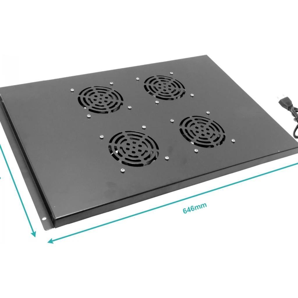 Imagen 1 de LINKMADE Bandeja inc-4-Ventiladores 220V Negro 646x410mm p/Techo