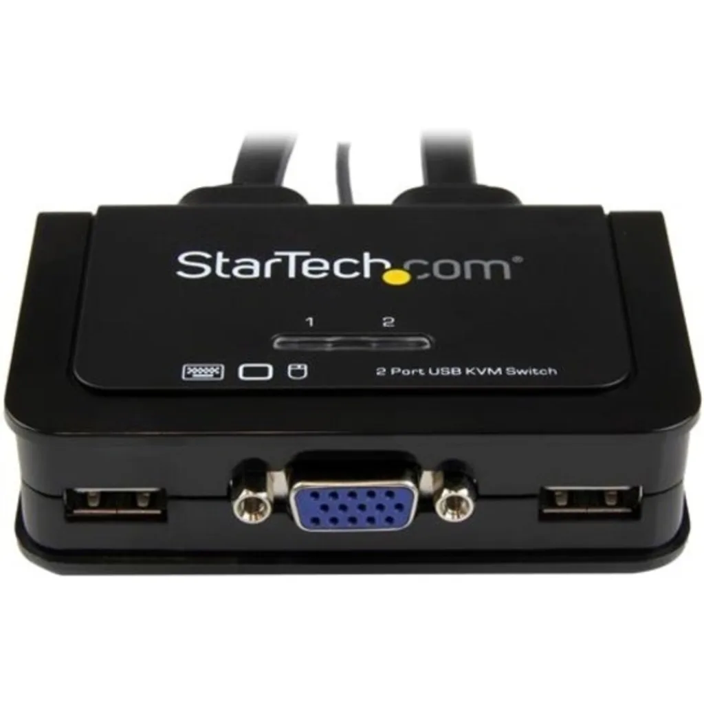 Imagen 6 de StarTech.com Switch Conmutador KVM de Cable con 2 Puertos VGA USB Alimentado por USB con Interruptor Remoto - Conmutador KVM - 2 x KVM port(s) - 1 usuario local - sobremesa