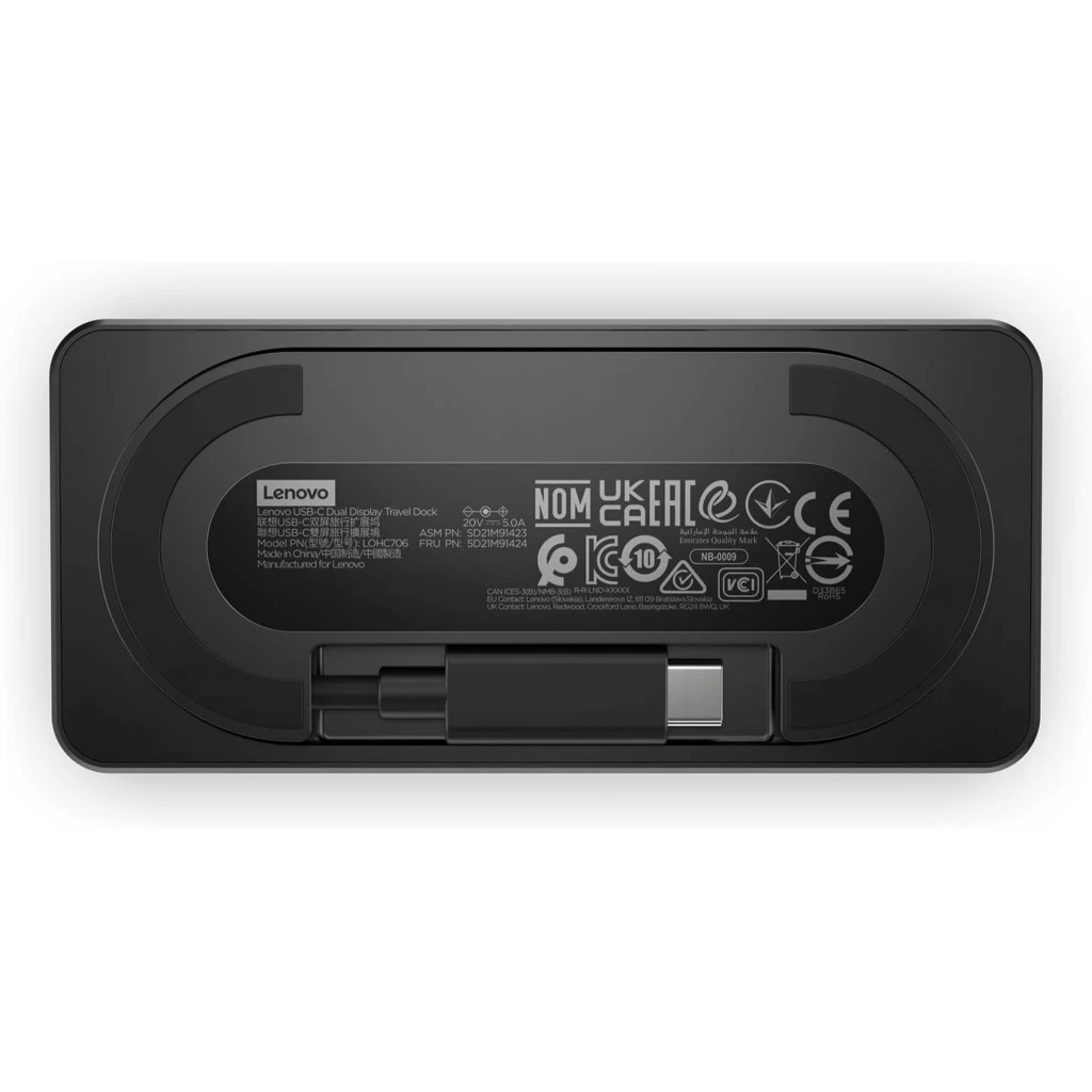 Imagen 2 de Docking Station Lenovo Travel Dock USB-C, Puertos USB3.2 2*USB-C LAN HDMI DP
