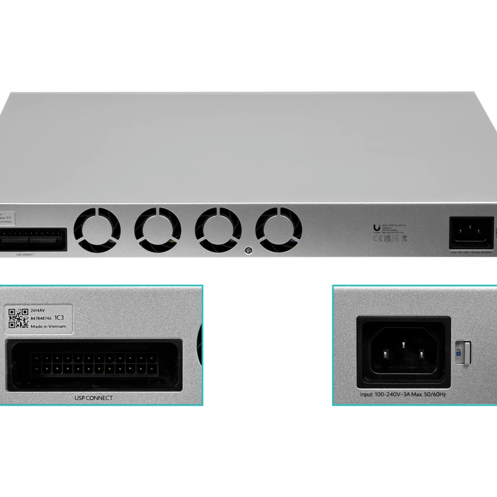 Imagen 6 de UBIQUITI 8-2500 16-10G 2-SFP28 Switch UniFi Rack Admin-L3 opc-USP-RPS Req 3200