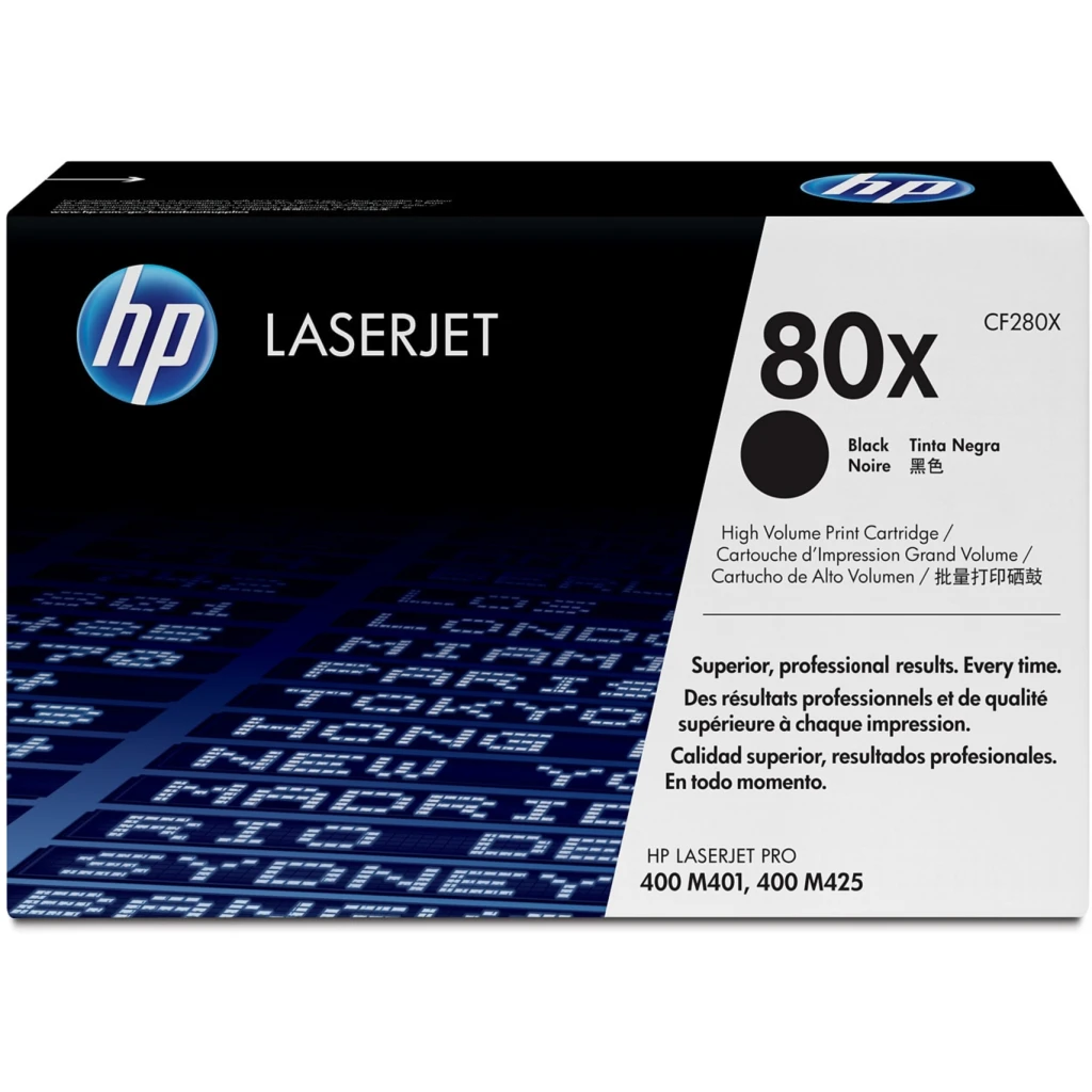 Toner HP 80X Negro para Impr LaserJet Pro 400/M401/M425, 6900 Paginas
