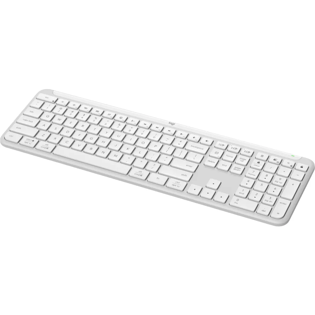 Imagen 2 de Teclado Inalámbrico Logitech Signature Slim K950, RF/BT QWERTY Español Blanco