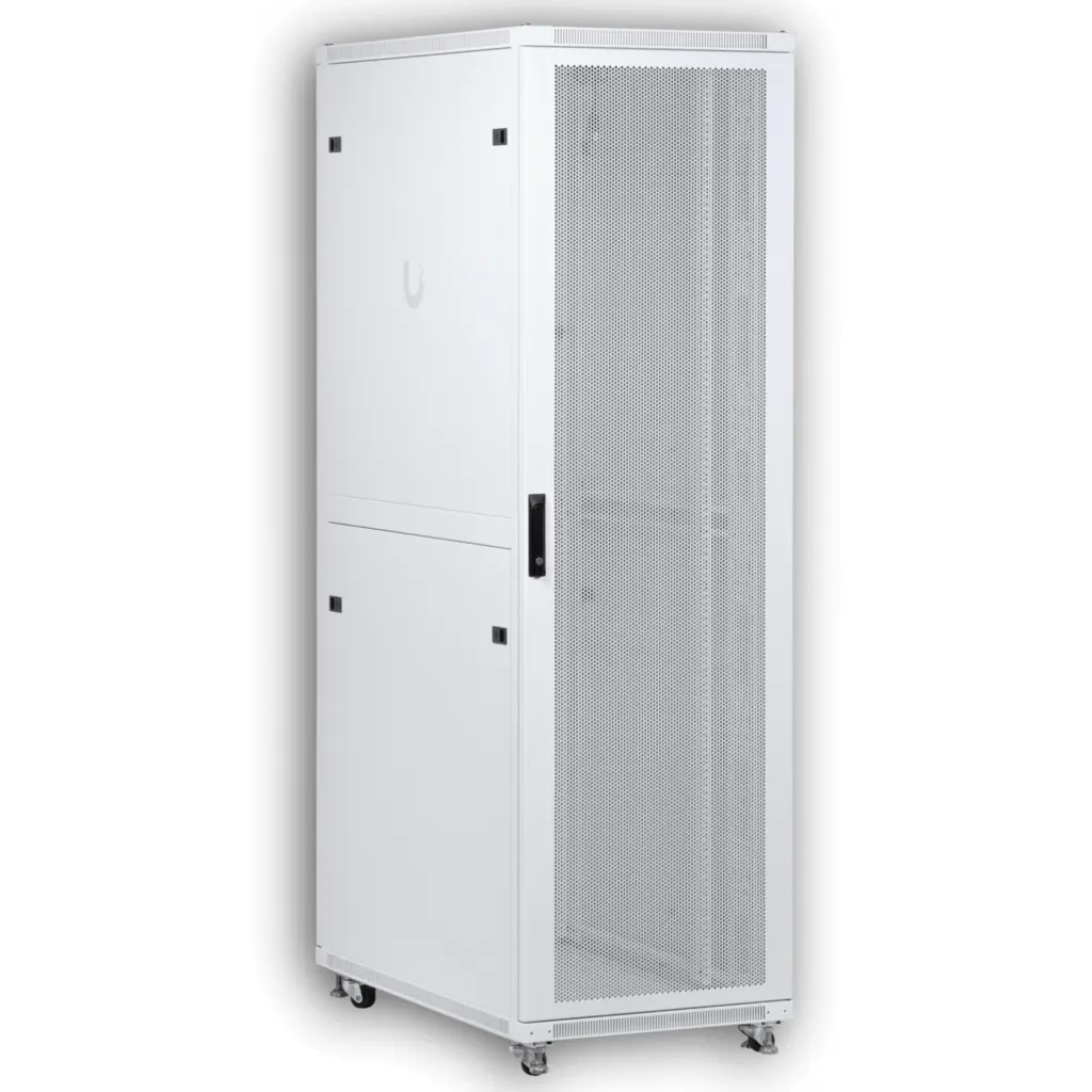 Imagen 7 de UBIQUITI Microperforada 42U 1000mm 100cm-Fondo Rack Blanco Ventilador