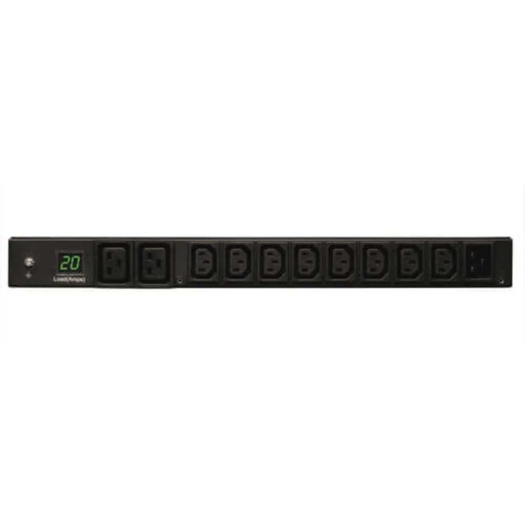 Imagen 1 de PDU 1U 8(C13) 2(C19) 3.8kW 3,6M Medidor Digital Tripplite