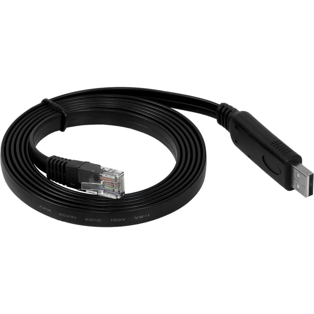 Imagen 1 de Cable 1,5mt Console RJ45-Macho USB-AM Convertidor p/Puerto RS232 USB2