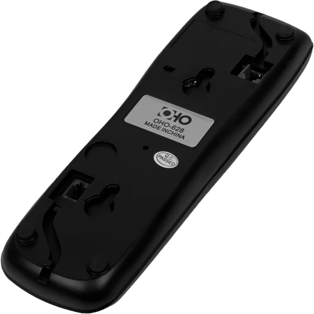 OHO Telefono Analogo Gondola Negro 1-RJ11-M/H