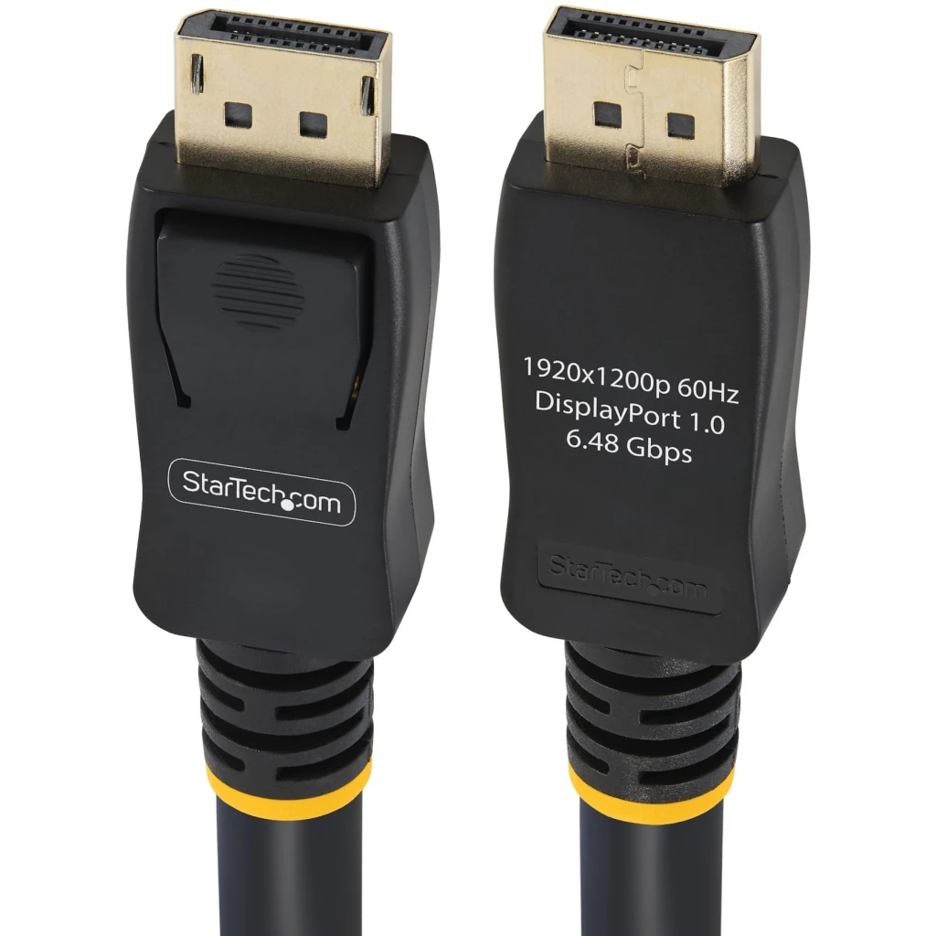 Cable DisplayPort M/M 4K 60Hz 1920*1080 HDCP DPCP c/Pestillo 15mt Negro StarTech