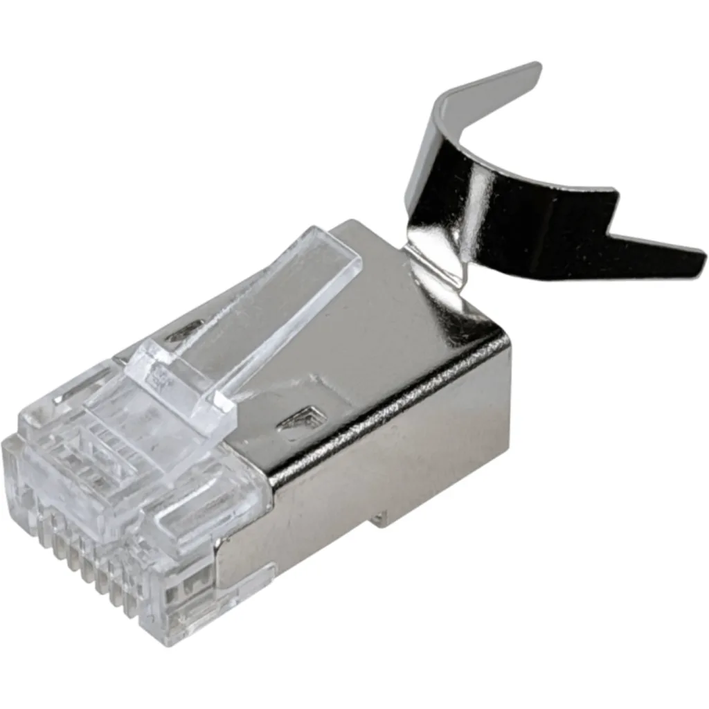 Imagen 1 de CAT7 1,3mm RJ45 8P8C Bolsa 10-Conectores Machos Crimpeables oro-50um
