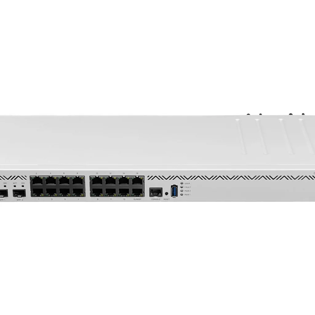 Imagen 3 de Router Mikritik CCR2004-16G-2S+,  16x 10/100/1000, 2x SFP+ USB RS232 L6 Req-Cabl