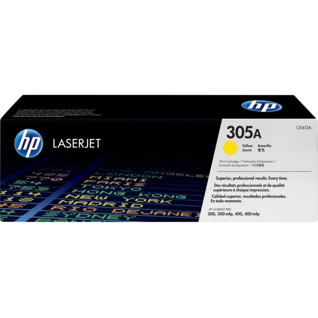 Toner HP 305A Amarillo para LaserJet Pro M351 M375 M451 M475, 2600 Páginas