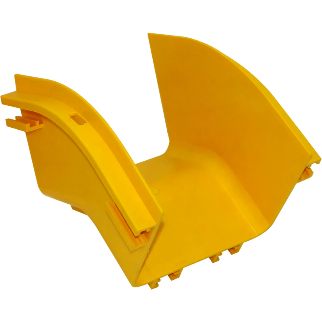 Imagen 2 de 120x100mm Angulo 45o Exterior Amarilla PC+ABS LSZH Macho