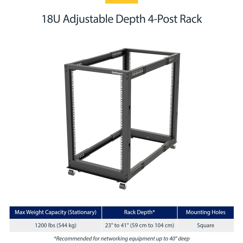 Imagen 1 de Rack - 18U Open Frame - 22-40 in. Depth