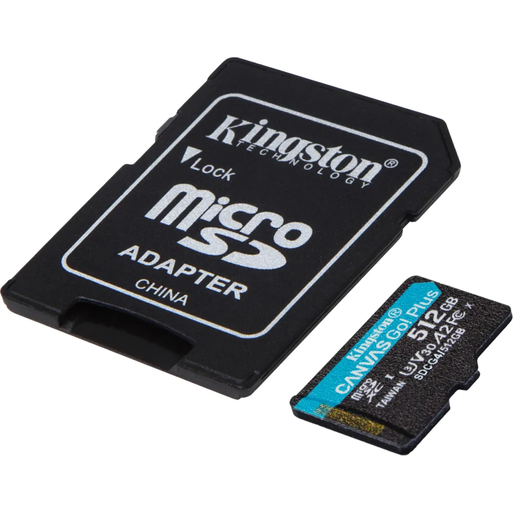 Imagen 2 de Memoria MicroSDXC 512GB Kingston Canvas Go Plus Cat10 UHS-I U3 V30 A2 Lec200MB/s