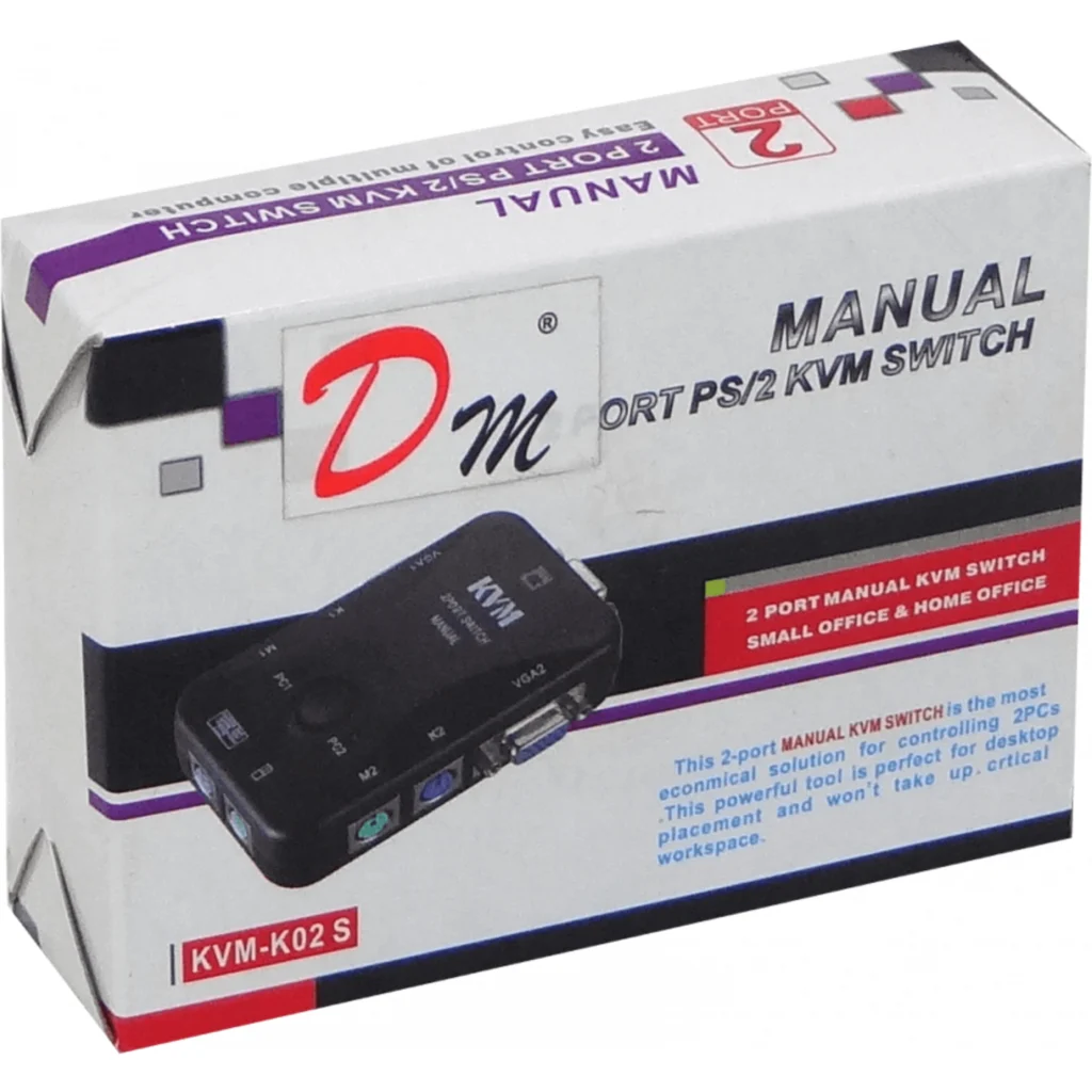Imagen 1 de KVM 2-PS2-VGA requiere-Cables no-req-Fuente-Poder