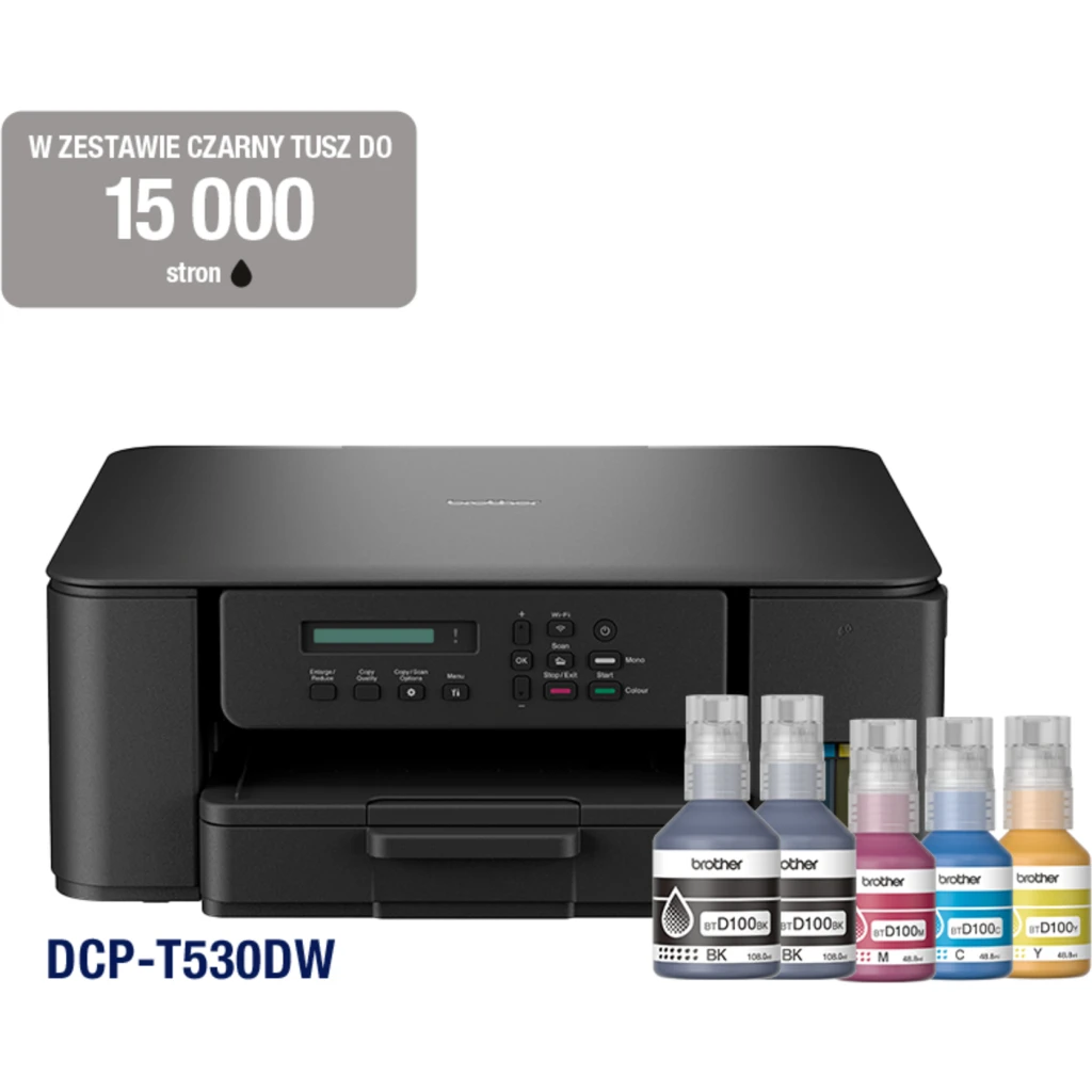 Imagen 1 de Impresora Multifunción Brother DCP-T530DW Tanque Color 27ppm 1200dpi WiFi USB