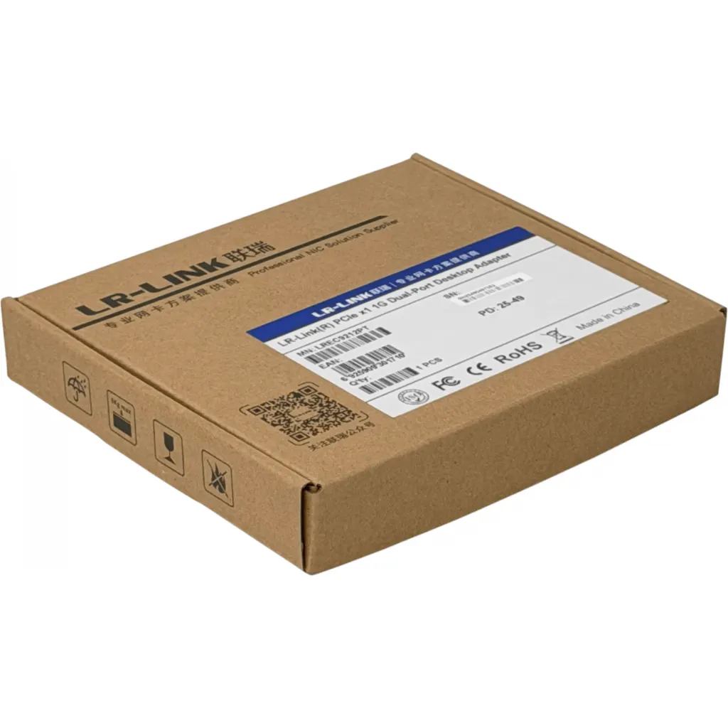 Imagen 1 de LRLINK NIC 2-1000 PCIe-x1 Tarjeta Servidor Dual-Gigabit Intel-82575