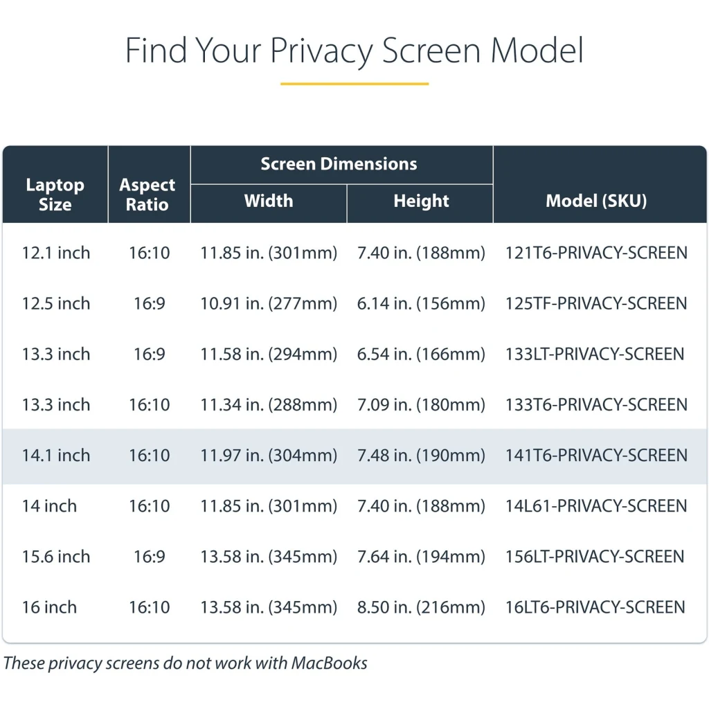 Imagen 6 de Filtro de Privacidad Tactil de 14.1in