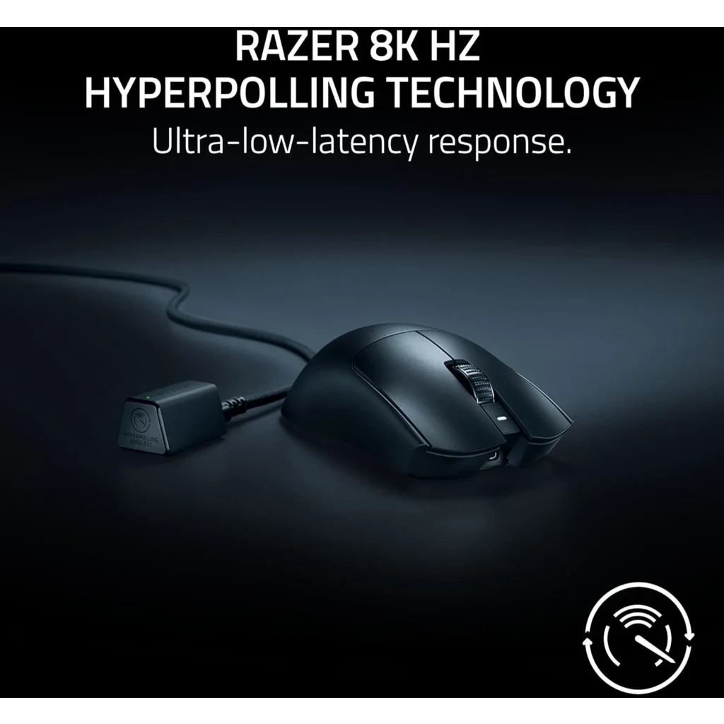 Imagen 4 de Mouse Gamer Inalámbrico Razer Viper V3 Pro Óptico 35K DPI 2.4GHz RF USB-C Black