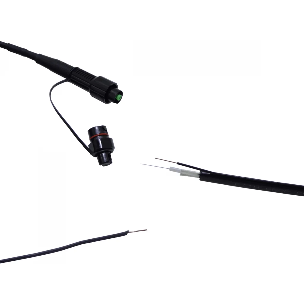 60mt 1-Fibra OptiTap-SC/APC Pigtail MonoModo G657A2 SM Cable Exterior