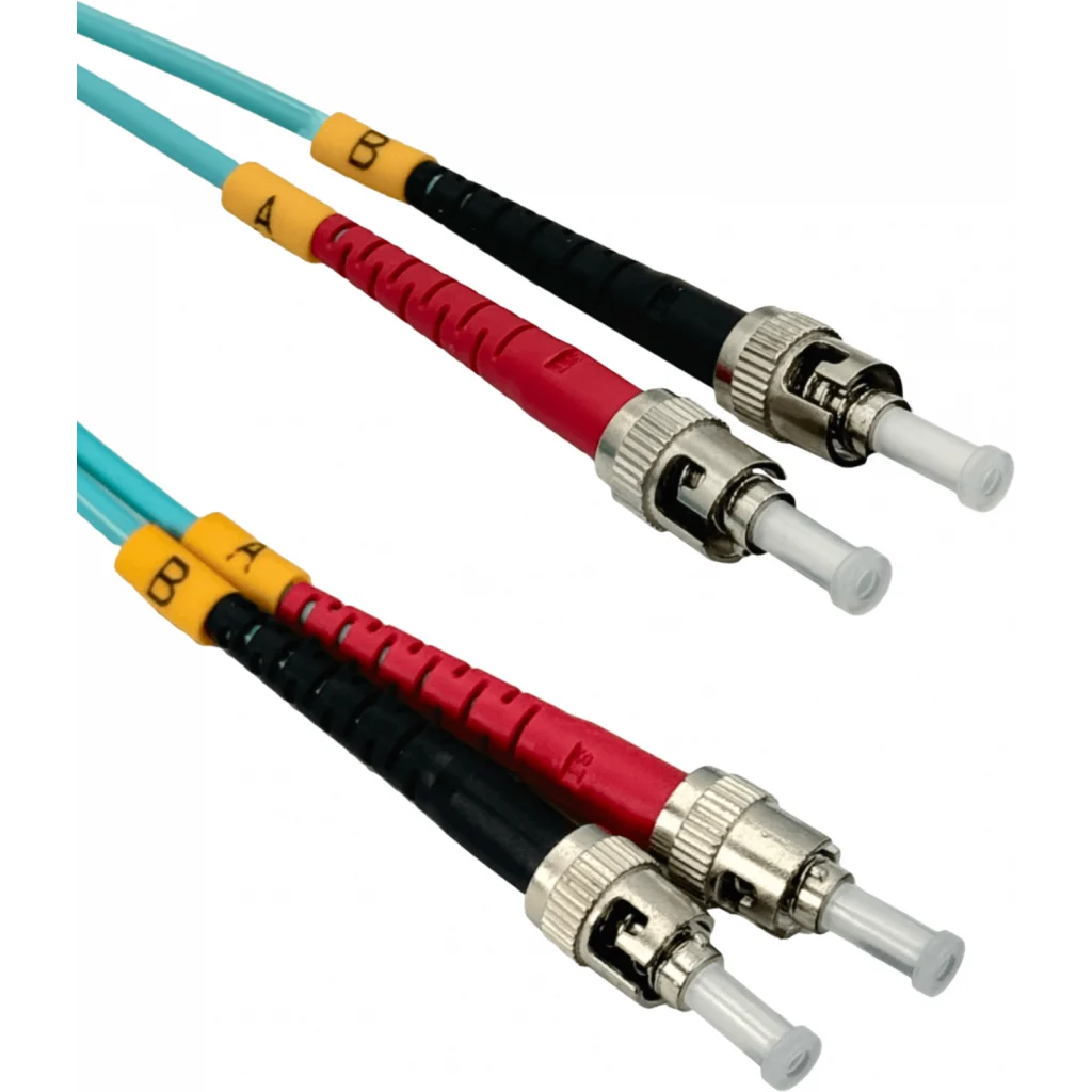 Imagen 2 de 5mt ST-ST OM3 Multimodo MM Duplex Jumper Fibra 3.0mm 50/125um LSZH 