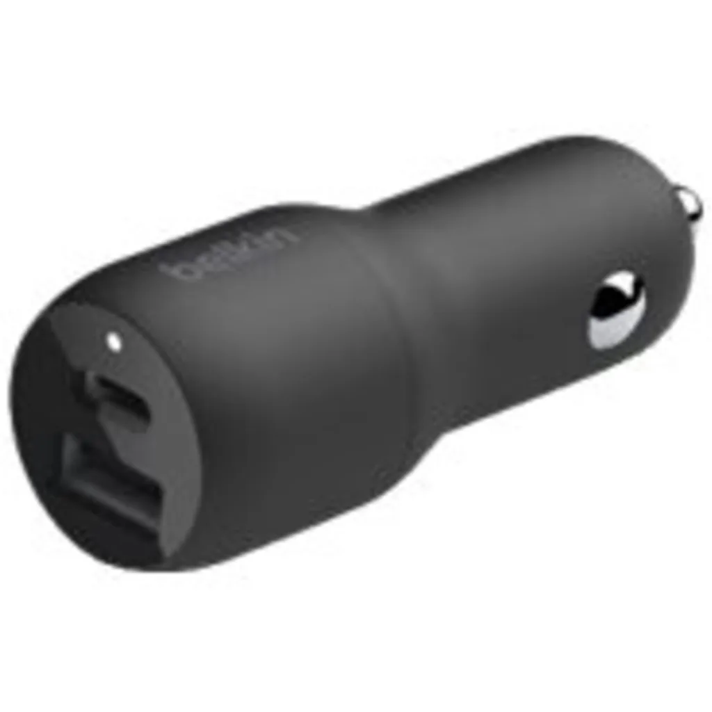 Imagen 5 de Belkin Dual Car Charger - Adaptador de corriente para el coche - 37 vatios - PD 3.0 - 2 conectores de salida (USB, 24 pin USB-C)