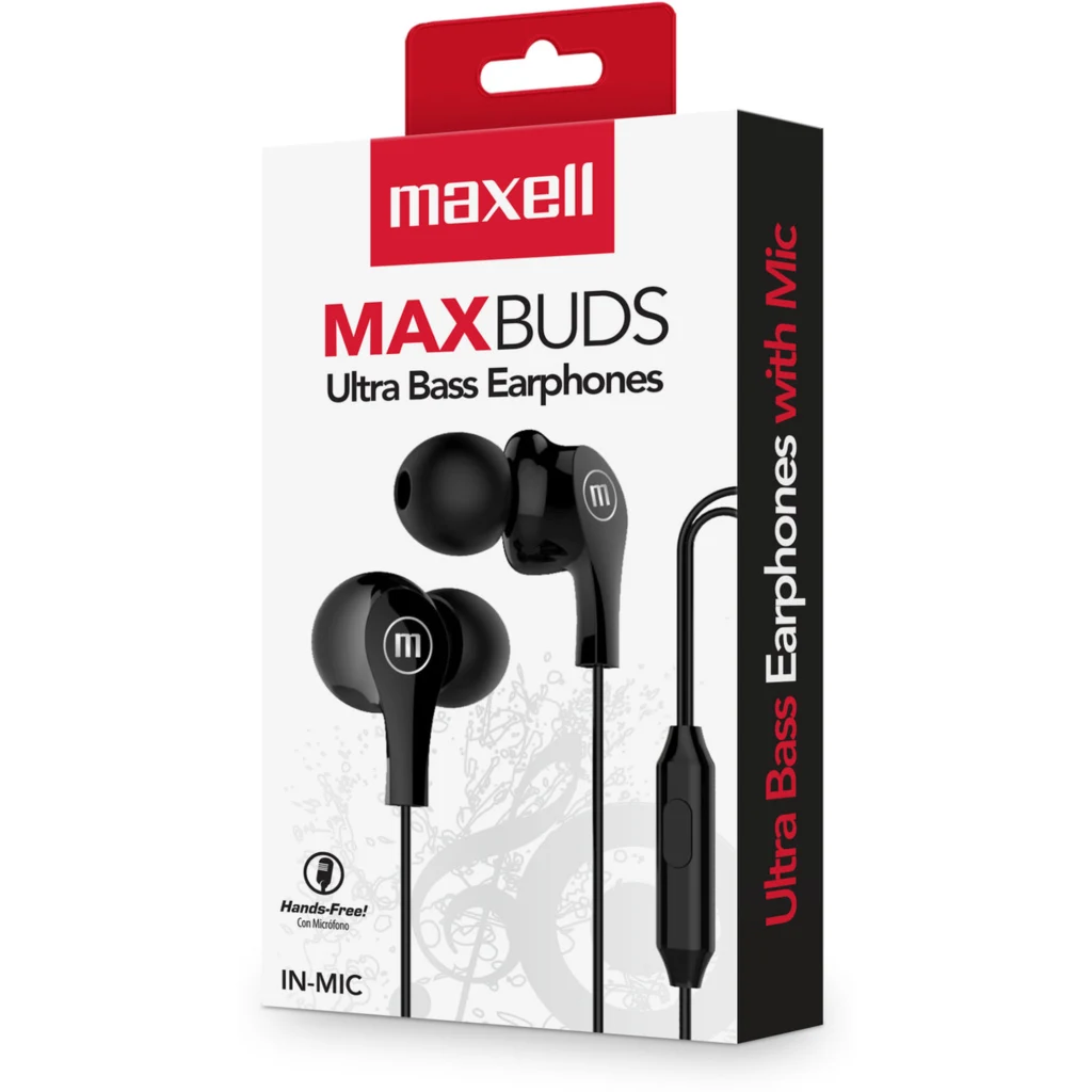 Imagen 3 de Audifonos in-ear Maxell NEW IN-MIC BLACK