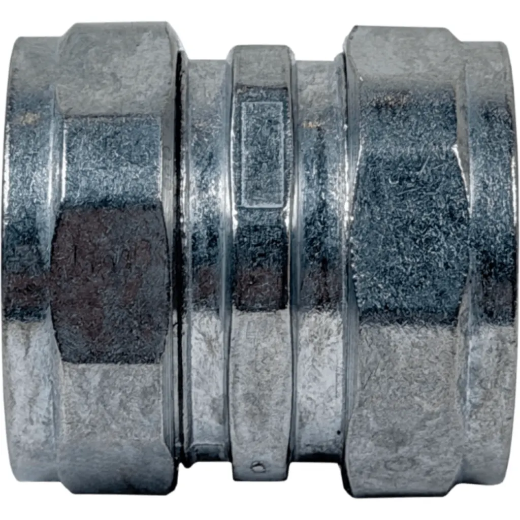 Imagen 2 de 32mm Copla de Compresion Acero Galvanizado para Conduit EMT 32,0mm