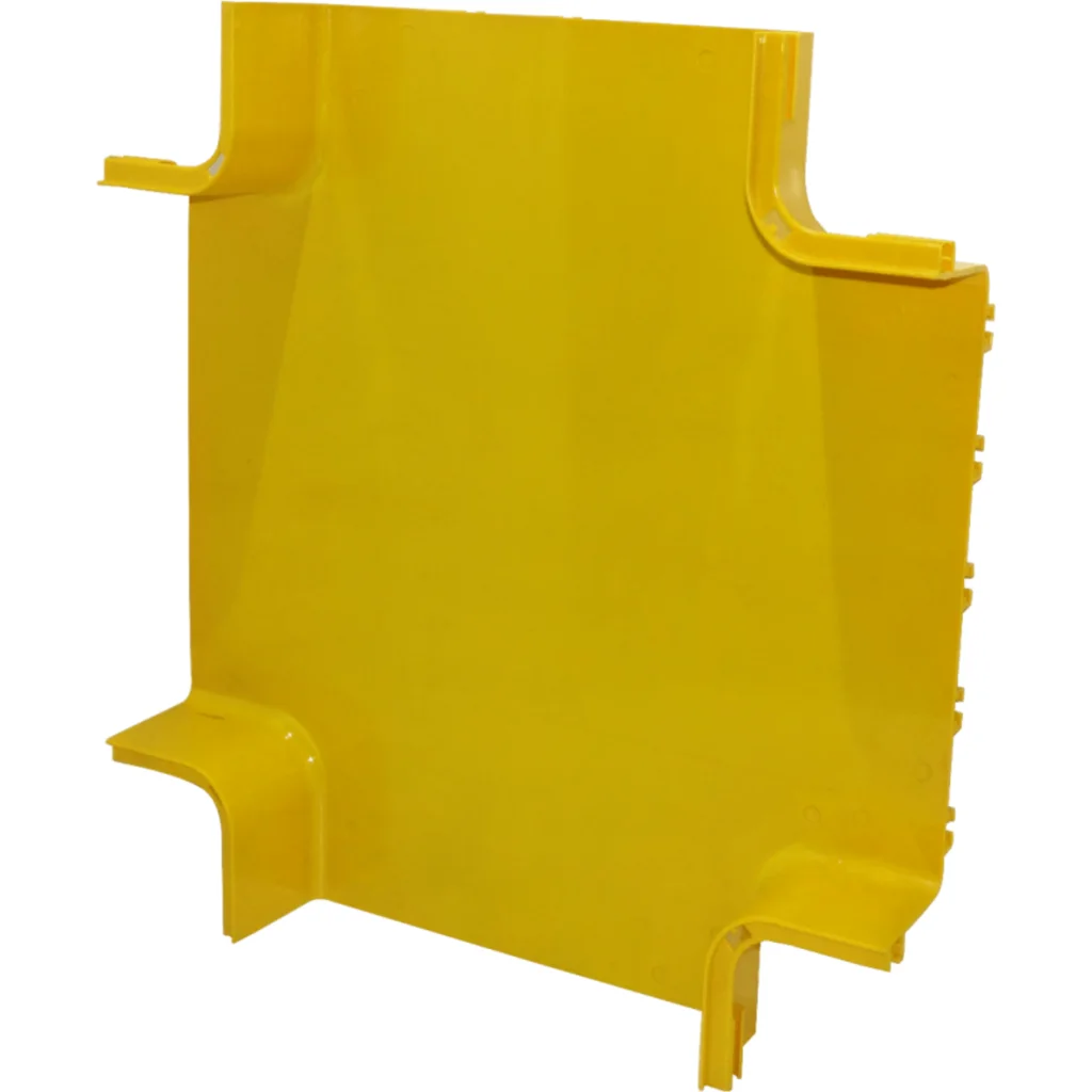 Imagen 3 de 360x100mm Derivacion Cruz Horizontal Amarilla PC+ABS LSZH Macho