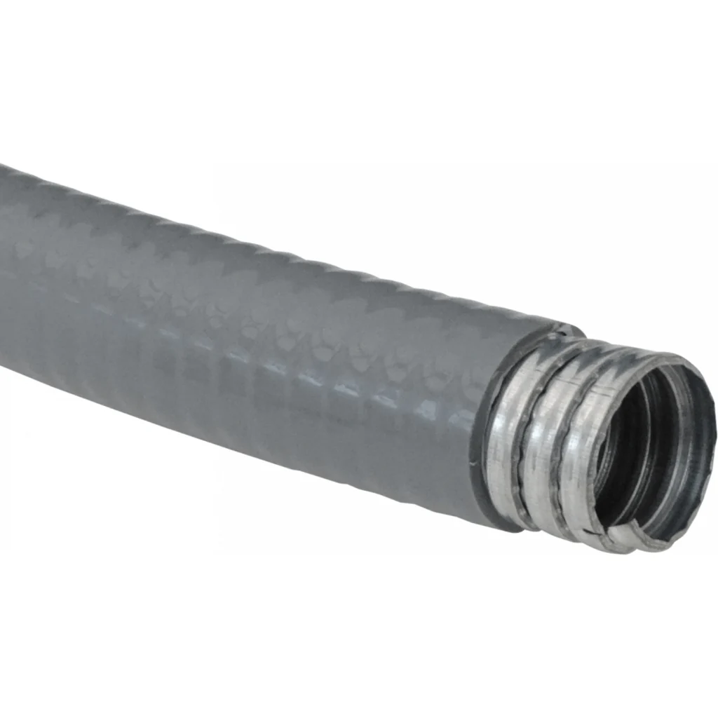 Imagen 2 de 25mm Rollo-30mts Conduit Metalico Cubierto-PVC Semi-Flex 3/4-Pulg