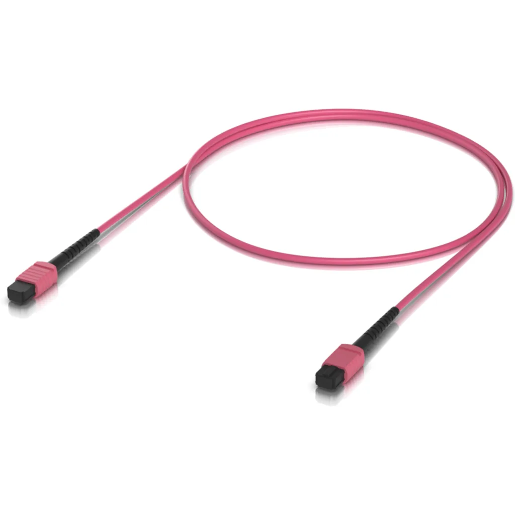 Imagen 2 de UI 1mt MPO-MPO 12-Fibras Type-B OM4 Multimodo MM Jumper Fibra LSZH