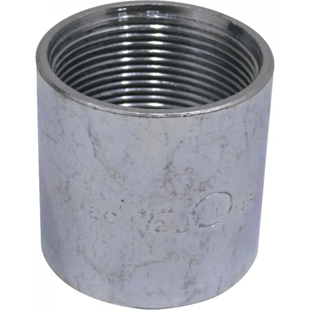 Zincado 1-1/2-Pulg Copla Largo-54mm Hilo Interno