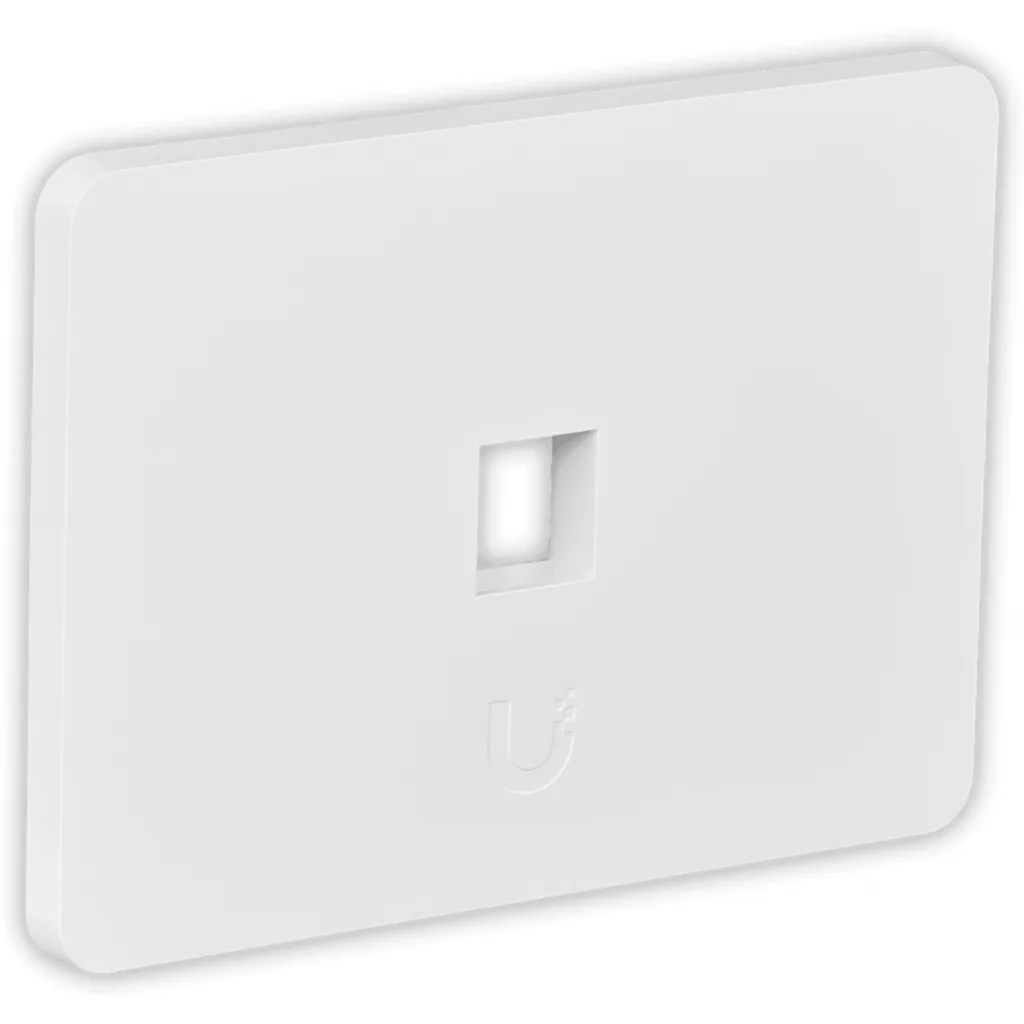 Imagen 1 de UI 1-unidad Blanco 1-Keystone Horizontal Faceplate Pintable 118x88mm