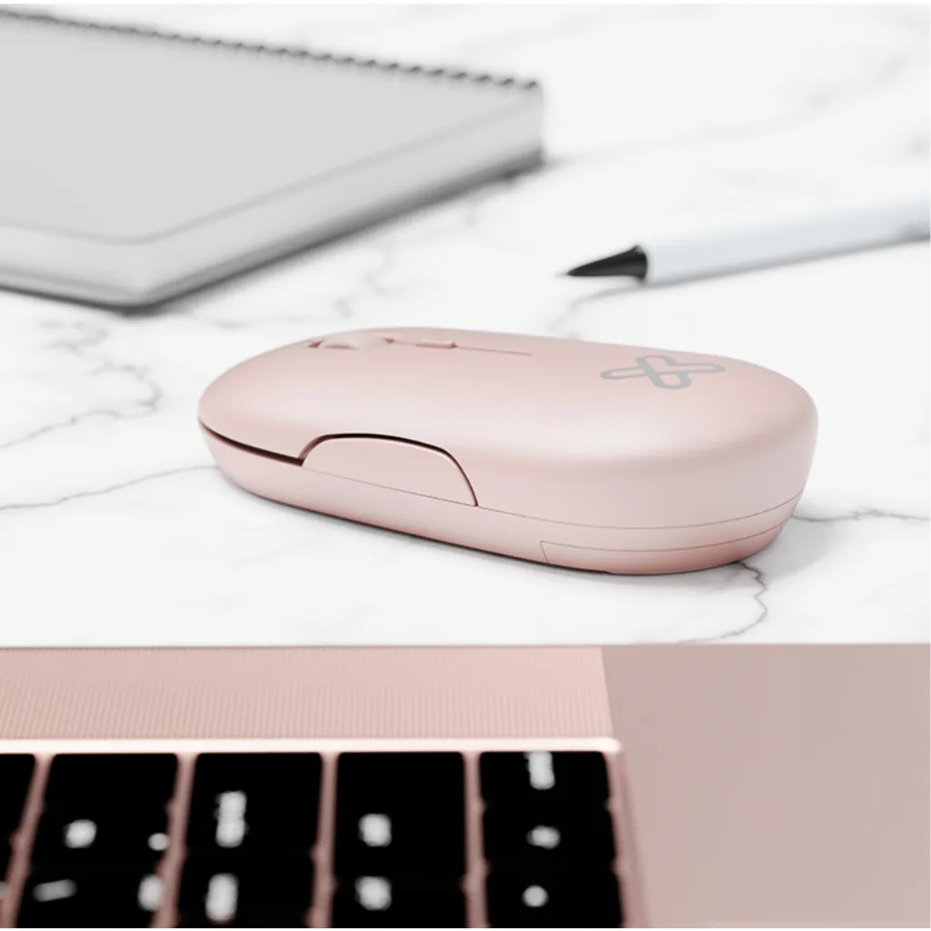 Imagen 2 de Mouse Inalámbrico KlipX KMW-415PK Óptico 1600dpi 2.4GHz 4 botones USB color Pink