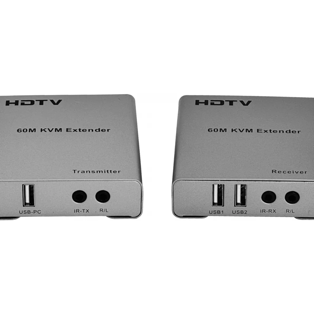 Imagen 3 de HDMI + 2xUSB 1080p Extension-UTP CAT5E/CAT6 60mts 1-Cable-RJ45 p/KVM