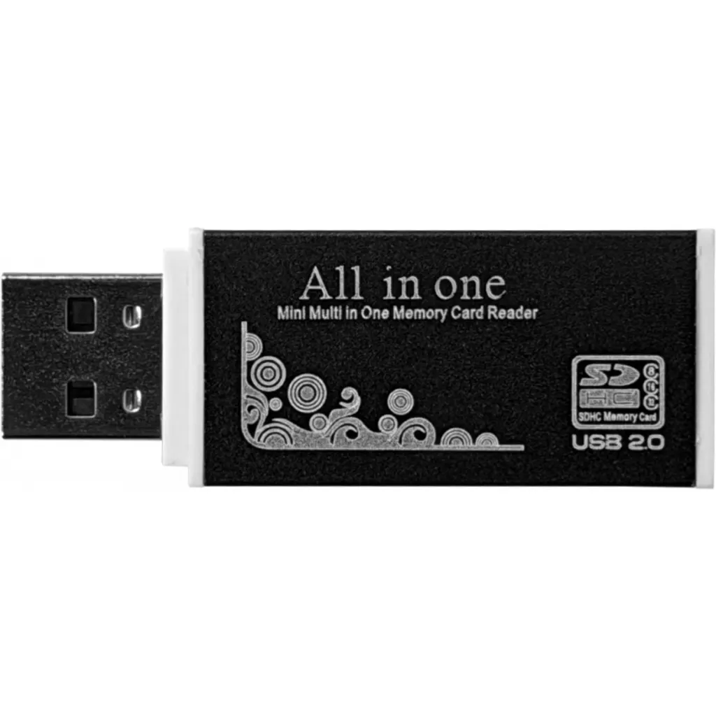 Lector USB2.0 A-M Todo-en-1 SD mSD CF MS CF MMC TF M2 M5-Duo 480mbps